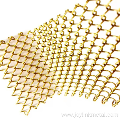 Woven Aluminum Copper Decorative curtain